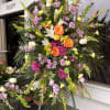 including one casket cover one standing spray and one wreath. This package
