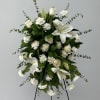 Give your loved ones a beautiful tribute with our all white Sympathy