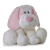 Select this cute and scruffy 9&quot; plush dog with white and pink