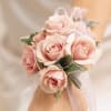 This mix of all miniature pink roses has a soft accenting of