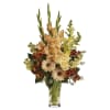 Convey your sympathy in tasteful shades of color with peach, orange and