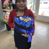 They are blue rosas and a bottle of tequila was an idea