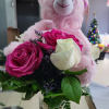 Oso con flores
