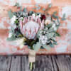 Protea, Eucalyptus and Baby Breath