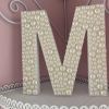 Read the full description
Materials: Acrylic pearls, adhesive, wooden letter
Beautiful wooden letter covered
