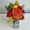Bright Mixture of Roses, Carnations, Ranunculus, Statice, Hypericum Berries, Solidago and Assorted