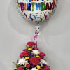 Happy Birthday Arrangement and Balloon