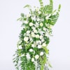 Designed in Whites and greens

This grand display of bountiful blooms creates a