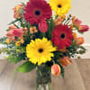 All things Red, Yellow, and Orange. This custom bouquet will include 11-12