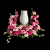 Remember your loved ones with this beautiful Urn Wreath display. Light pink