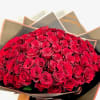 100 roses papel negro mono