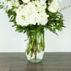 An all-white grand and elegant arrangement for sending your love and support