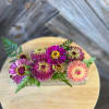 The Hudson Vase by Chive is a glass low-profile vase designed with