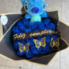 roses and stich  personalized ribbon