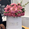 Introducing &quot;Anne,&quot; a large white box filled with flowers in different shades