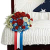 This patriotic display of red, white, and blue, will celebrate the honorable