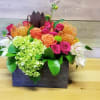 A bright colorful box of flowers to make anyone&#039;s day a brighter