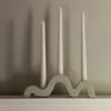 Candelabra, Concrete Design Candlestick,  Decorative Aesthetic Candle Holder

Scandinavian candlestick,  three