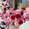 Presented in a luxurious pink velvet box, our &#039;Floral Beauty&#039; arrangement becomes