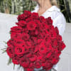 Gorgeous bouquet of stunning red roses (50 or 100)
