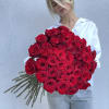 Gorgeous bouquet of stunning red roses (50 or 100)