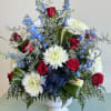 Red, white and blue blooms to honor our veterans
