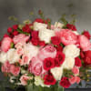 &quot;Destiny&quot; is a bright and vivid arrangement, filled with hot pink florals.