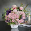 Radiating beauty and elegance, this delicate and dainty floral design features a