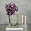 Leopard Like Orchid Blooms in Rectangular Glass Vase. make this display the