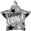 HOORAY GRAD! BALLOON
18&quot; INCH HELIUM-FILLED MYLAR BALLOON
QTY. 1