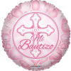MI BAUTIZO PINK BALLOON 
18&quot; INCH HELIUM-FILLED MYLAR BALLOON
QTY. 1