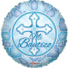 MI BAUTIZO BLUE BALLOON 
18&quot; INCH HELIUM-FILLED MYLAR BALLOON
QTY. 1