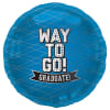 WAY TO GO GRADUATE BLUE BALLOON
18&quot; INCH HELIUM FILLED MYLAR BALLOON
QTY. 1
