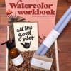 beautiful gift set including Watercolor Workbook by The Mint Gardener Sarah Simon
