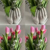 Our Loving Hands Arrangement comes in a 7&quot; H solid concrete vase