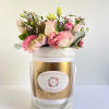 Available in pink, red, or white.  Our gorgeous hat box bursting
