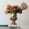 King Protea, Celosia, Moab Roses, Blushing Bride