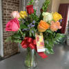 Red, yellow, white, Hot pink, orange, peach, lavendar, light pink Roses, Myrtle