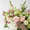 A gentle and calming gathering of soft pastel pinks and creams with