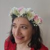 Beautiful pastel floral tiara for the flower girl or for the bride