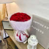 Round Rose Bouquet in any color of roses 
Please Note: This Arrangement