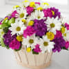 This pretty basket is sure to cheer up anyone&#039;s day. This white-wash