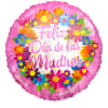 18&quot; Feliz Dia De Las Madres Pink Flowers Foil Balloon - HELIUM