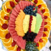 elegant presentation of fruit  plater. its a mix a fresh fruit
