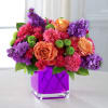 Dazzling and delightful, this bold and colorful flower bouquet is set to