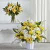 This gloriously golden sympathy set features traditional arrangements meant for celebrating the