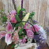 This unique and stylish mix of flowers and colors is hand-crafted to