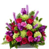 Arrangement in bright vibrant flowers