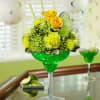 Toast that special occasion in style! Mixed with yellow roses, green and