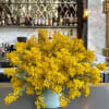 The &quot;Golden Sunshine Vase&quot; is a bright and cheerful arrangement featuring the